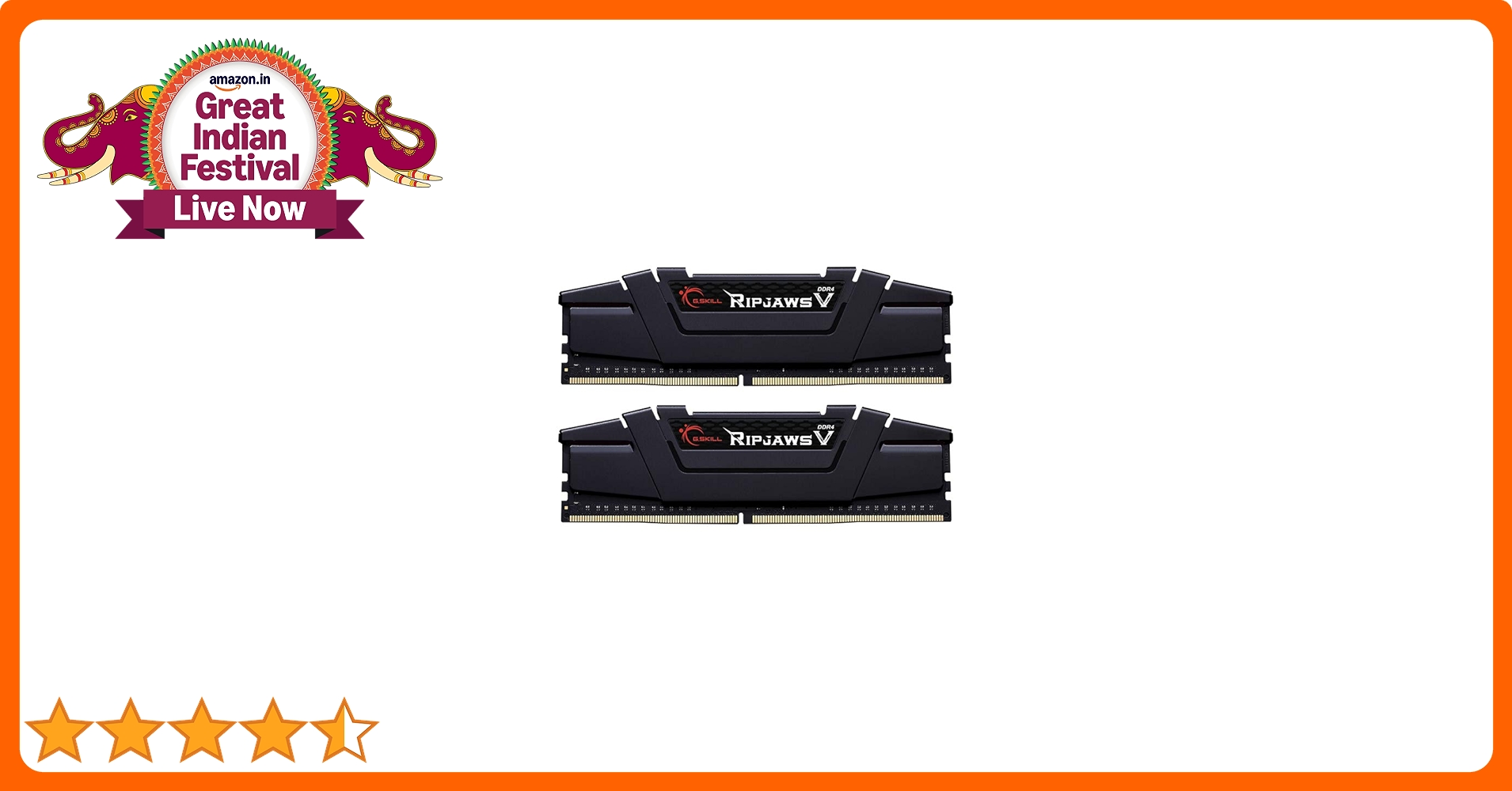 Amazon.in: Buy G.Skill Ripjaws V 64GB (2x32GB) DDR4-4400MHz